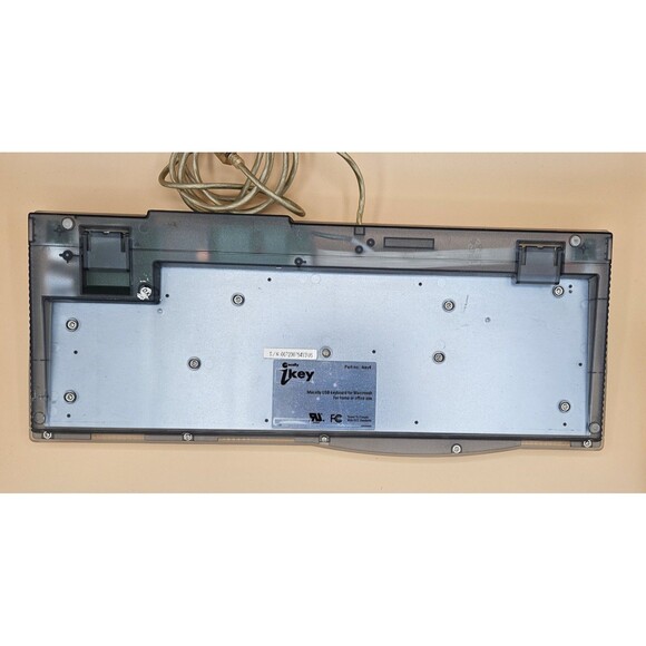 Macally iKey4 Clear Wired USB Keyboard – Vintage Apple Macintosh G3 G4 Tested - Picture 3 of 4